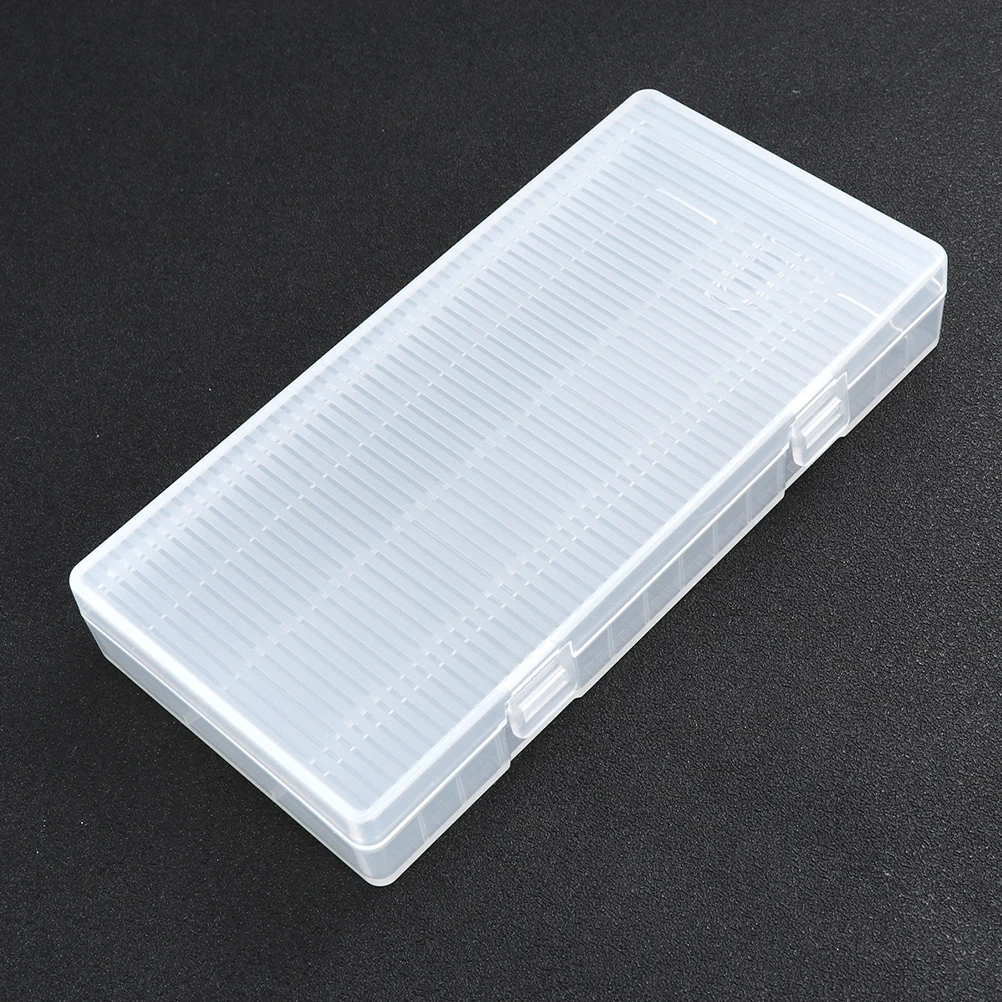 

2Pcs Storage Box Transparent PP Durable Lightweight SpaceSaving Design For Batteries Accessories Container ganizer