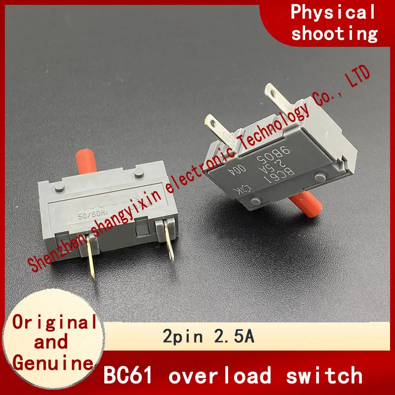 Original BC61 2.5A temperature control switch overload overcurrent protector current thermal short circuit detection