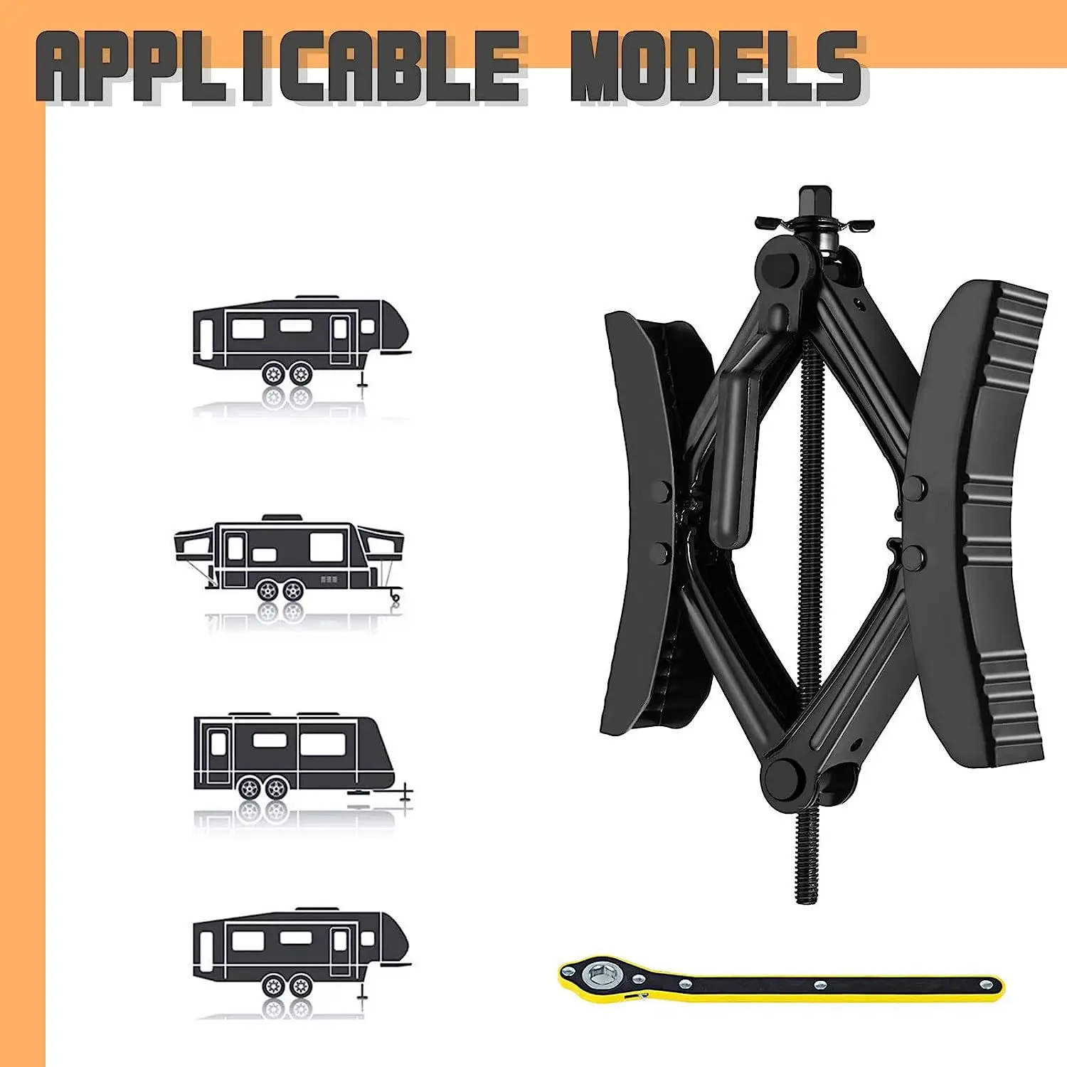 2 Caravan X-CHOCK Wheel Stabilizers Caravan Tyre Locking Stabilizers