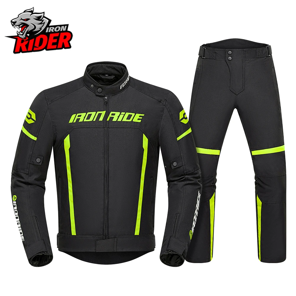 

Off Road Motorcycle Jacket Anti Fall Waterproof Warm Reflective Riding Jacket All Season Universal With Detachable Inner Lining