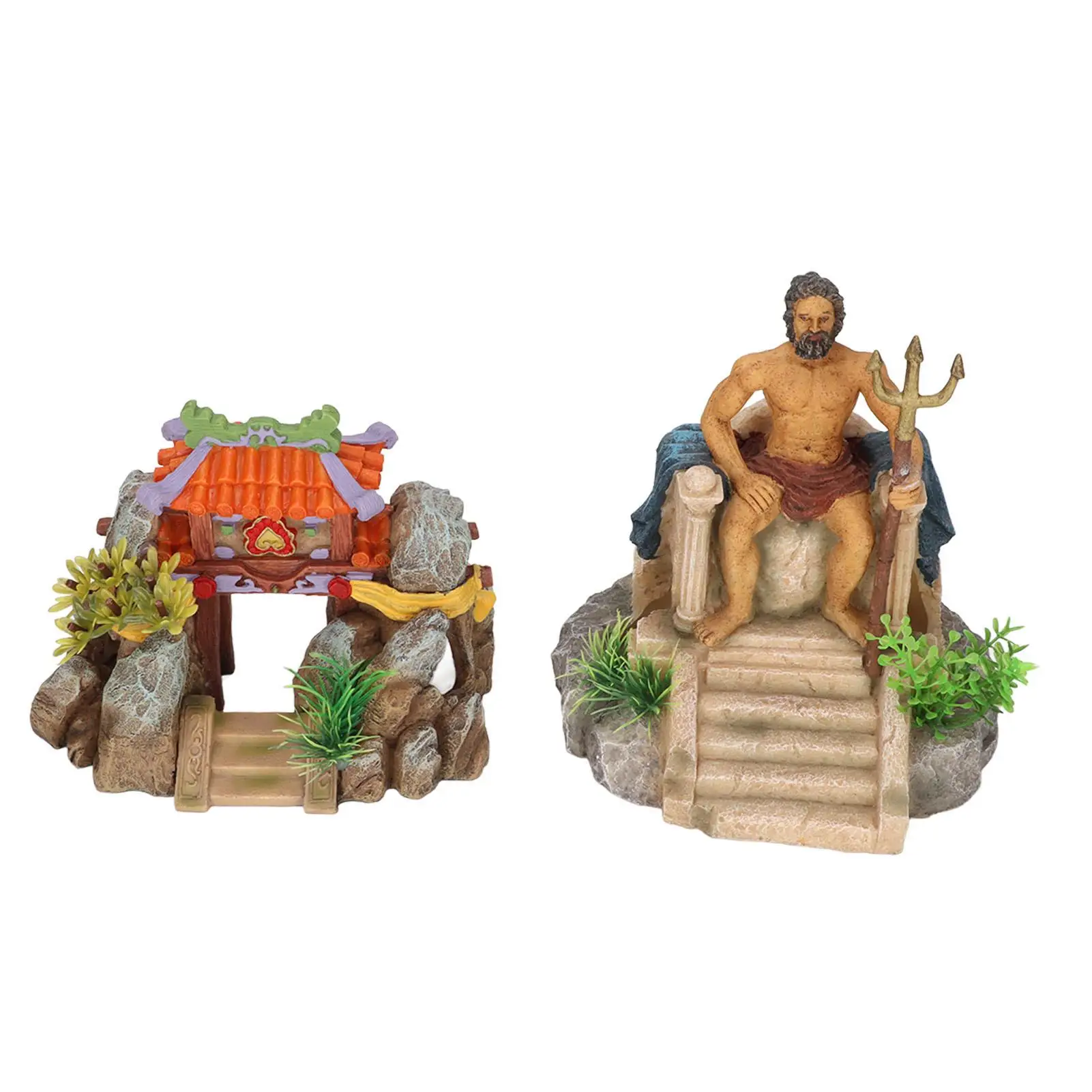 

for underwater Aquarium Resin Statue - Classic House Decoration for Aquatic Landscapes