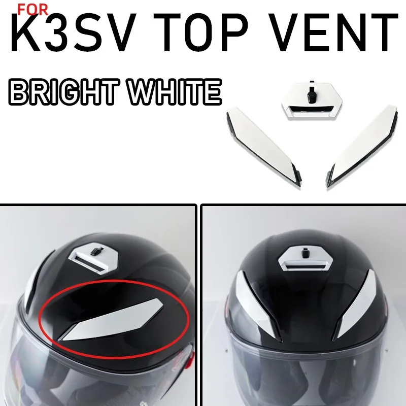 K3SV Motorcycle Helmet Top Vent Top lining Cheek pad  chin strap for AGV Helmet K3SV helmet Top Vent
