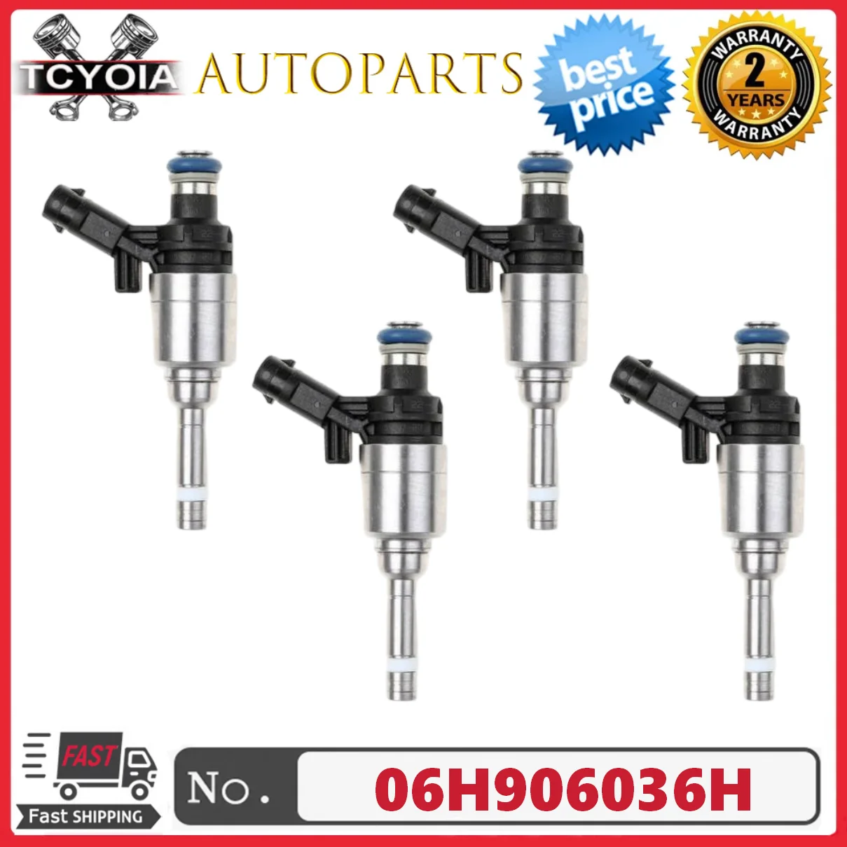 

4 шт. 06H906036H 0261500074 Топливная форсунка GDI для VOLKSWAGEN&AUDI PASSAT/CC/GOLF/A3/A4/A5 1.8