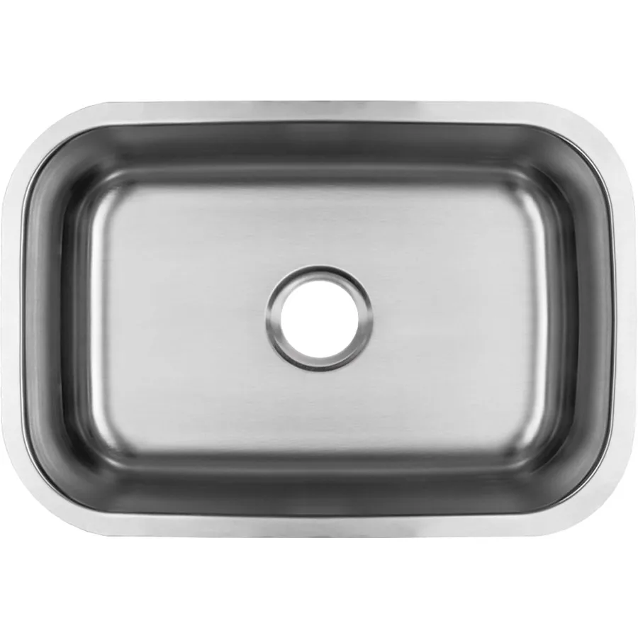 

27-дюймовая кухонная мойка из нержавеющей стали Undermount с 18 калибрами, конструкция из нержавеющей стали 304 для современных домашних кухонь, одиночная