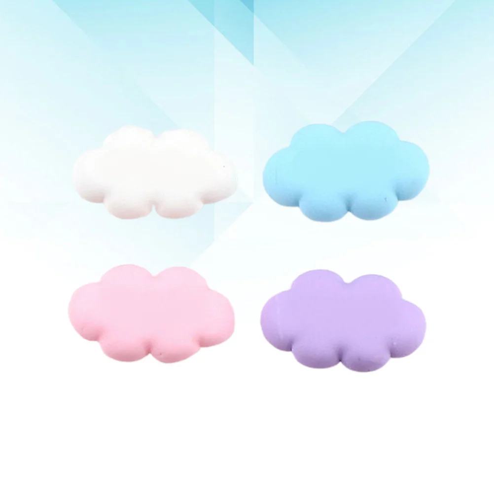 100 stuks Cartoon Cloud Accessoires Hars DIY voor Smartphone Etui Zacht Niet Giftig Leuke Cloud DIY Decoratie