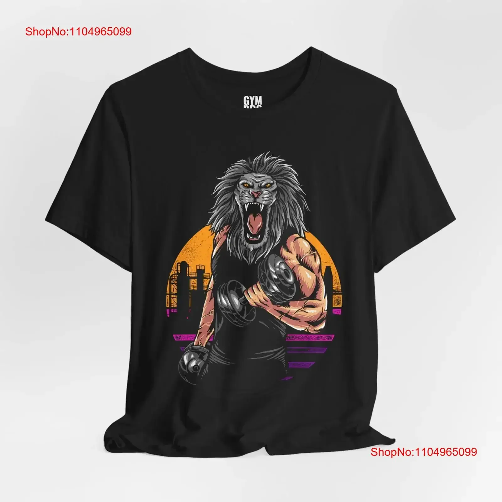 

Gym T shirt Lion Design Pump Cover for Rat Weightlifting Lover Clothes vintage Washed graphic Stretched homme