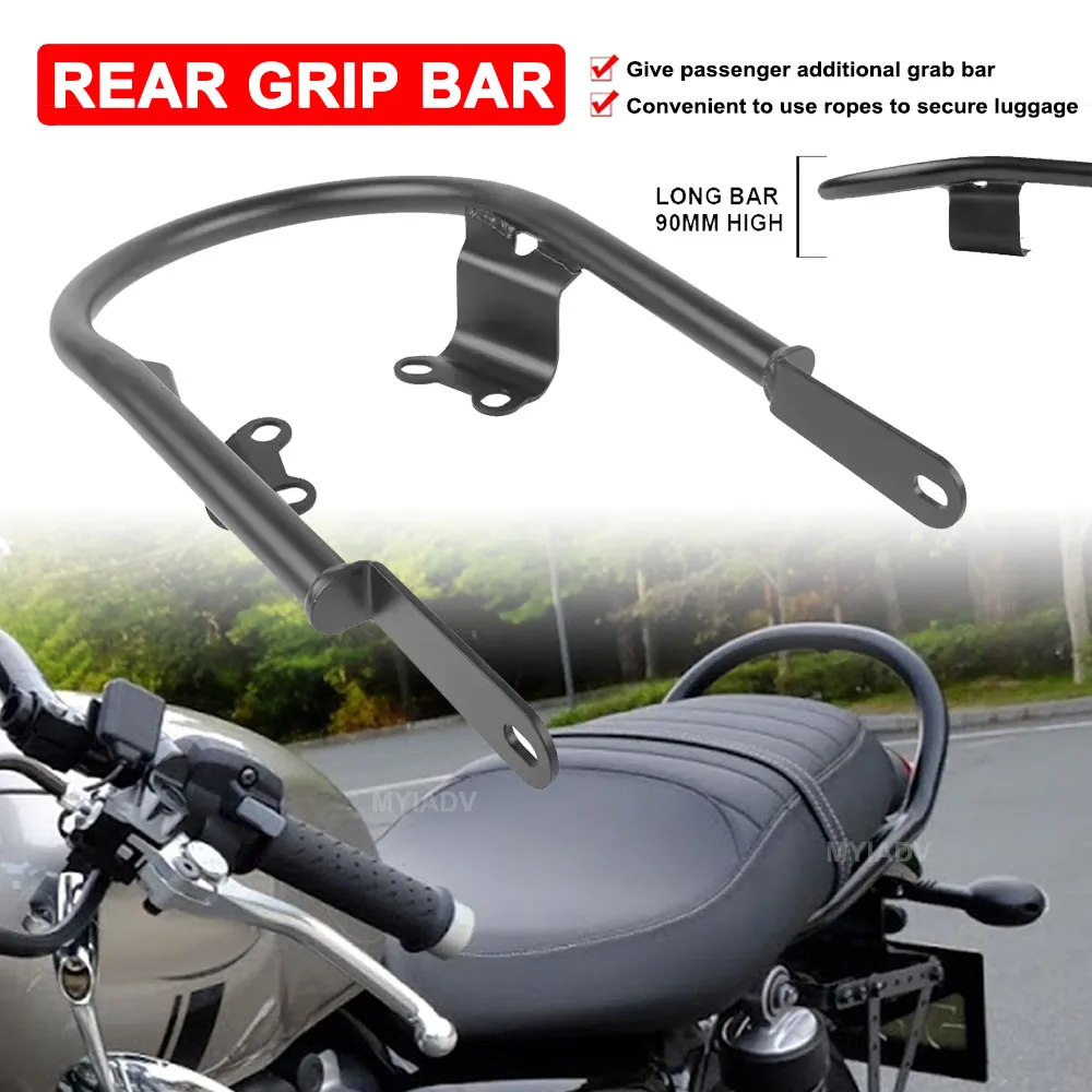 

Motorcycle Passenger Grip Bar Rear Luggage Rack For Street Twin 900 1200 Scrambler 900 2017-2019 Bonneville T100 T120 2016-2019