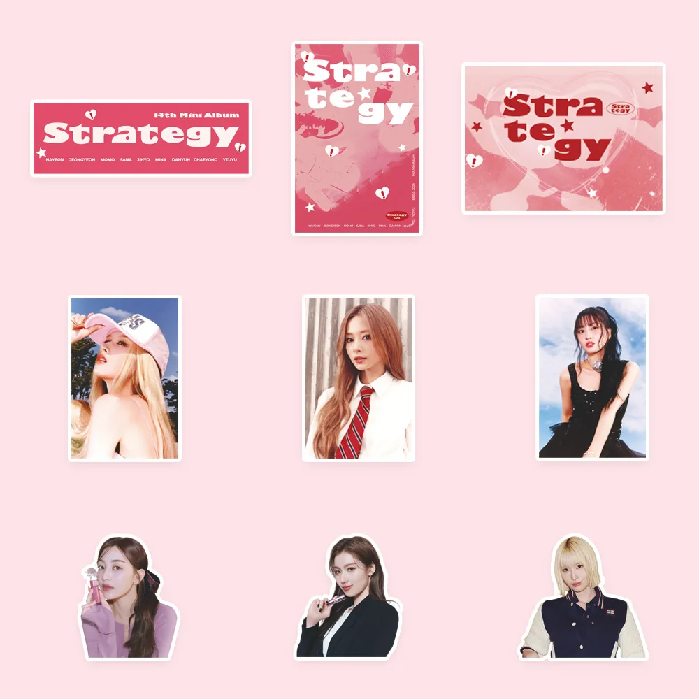 97Pcs/Set Idol Girl Sticker New Album Strategy Decoration Album Notebook Refrigerator Sticker Decorative Photo NaYeon Sticker