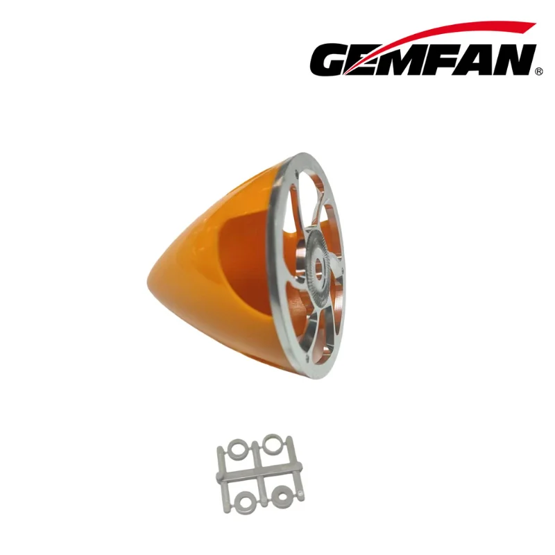 Piezas de hélice giratoria de 3 hojas de 82MM, parte inferior de aluminio CNC de plástico para avión RC, piezas de bricolaje, accesorios de pasatiempos, 1 Uds.