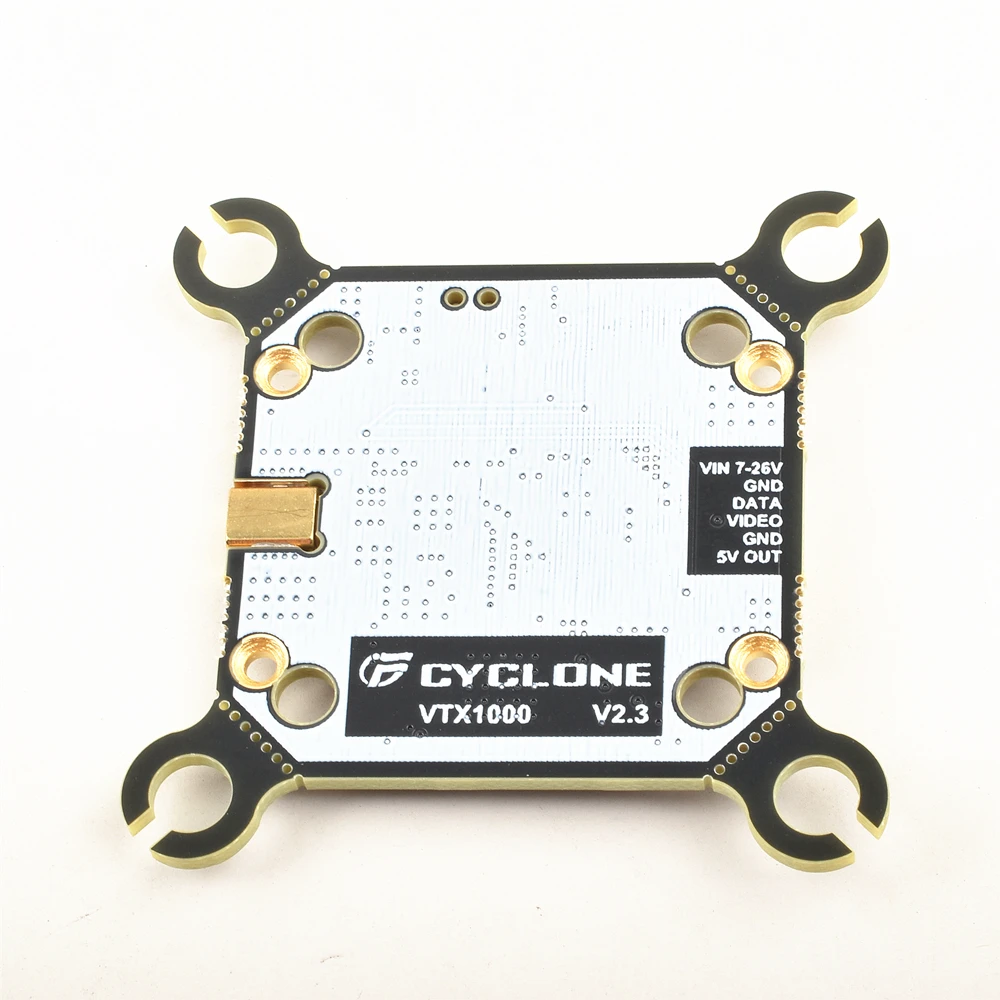 Cyclone 5.8G 1W VTX 48CH VTX Transmission Input Voltage 7-26V Transmission Power 25/100/200/400/1000mW