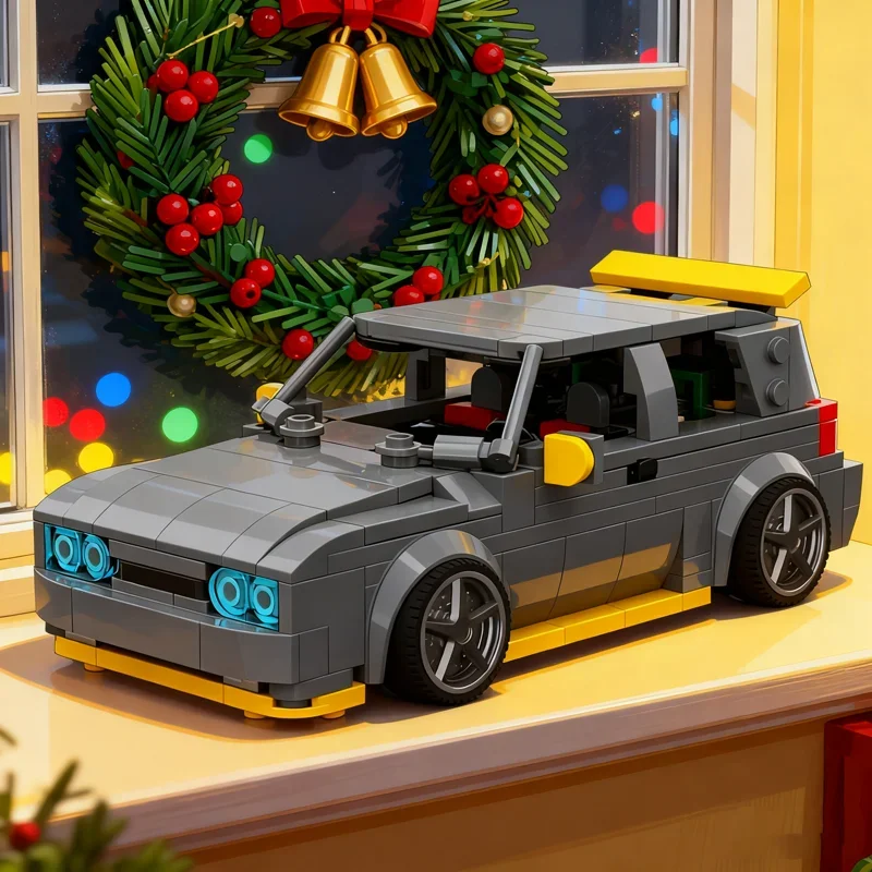 

408pcs MOC Volkswagen Golf GTI City Champions Super Car Model Building Blocks Architecture Toy Christmas Gifts Idea Education