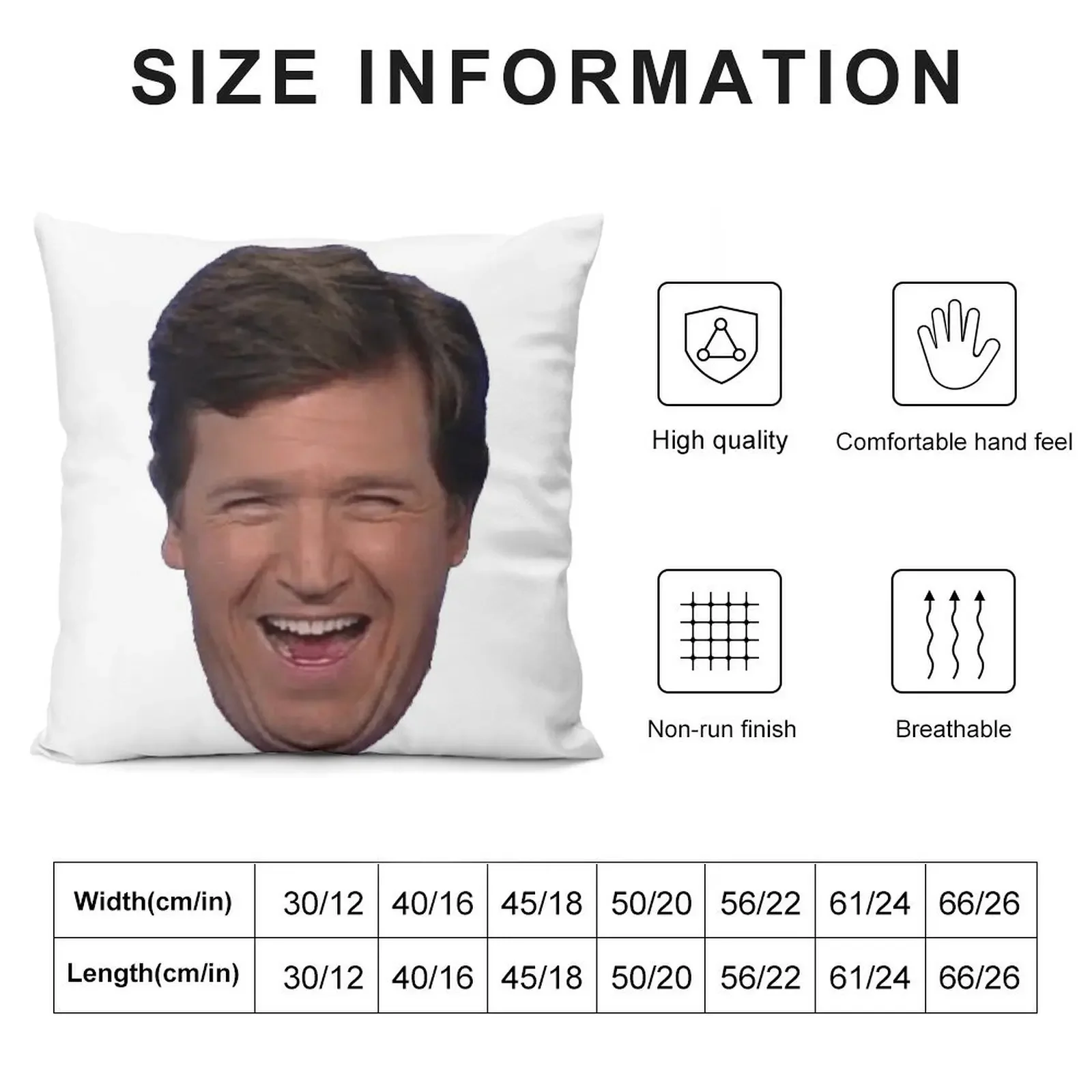 Tucker Carlson Laughing Throw Pillow bed pillows Sofa Covers pillow