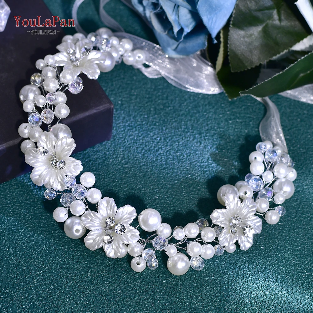 YouLaPan Elegant Pearl Crystal Waist Decorative Bride Wedding Dress Belt Women Prom Dress Belt Dress Waist Accessories SH795