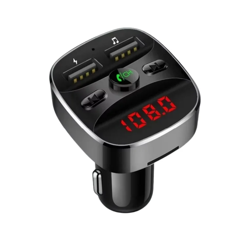 

Car Mp3 Player Bluetooth 5.0 Fm Transmitter Wireless Audio Music Receiver QC 3.0 Chargers Hands Free Phone for USB Drive TF Card