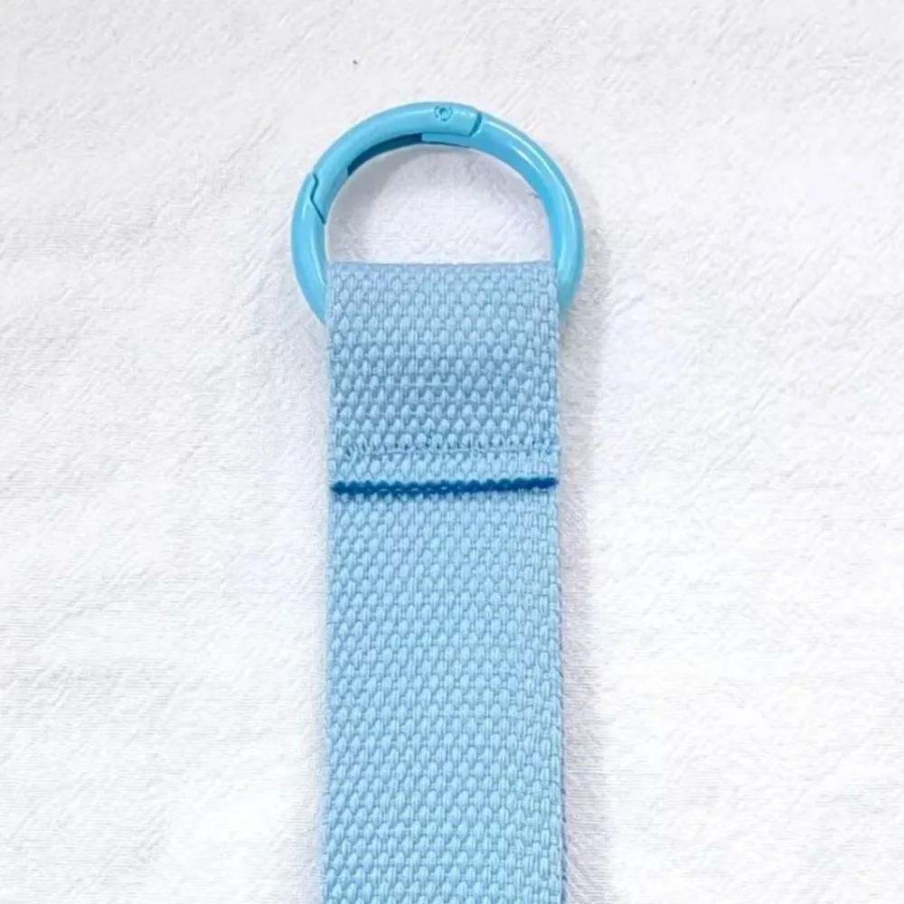 Label Key Tag Dopamine Keychain 15x3.2cm Webbing Floating Weave Pendant DIY Backpack Strap Pendant Backpack Accessory