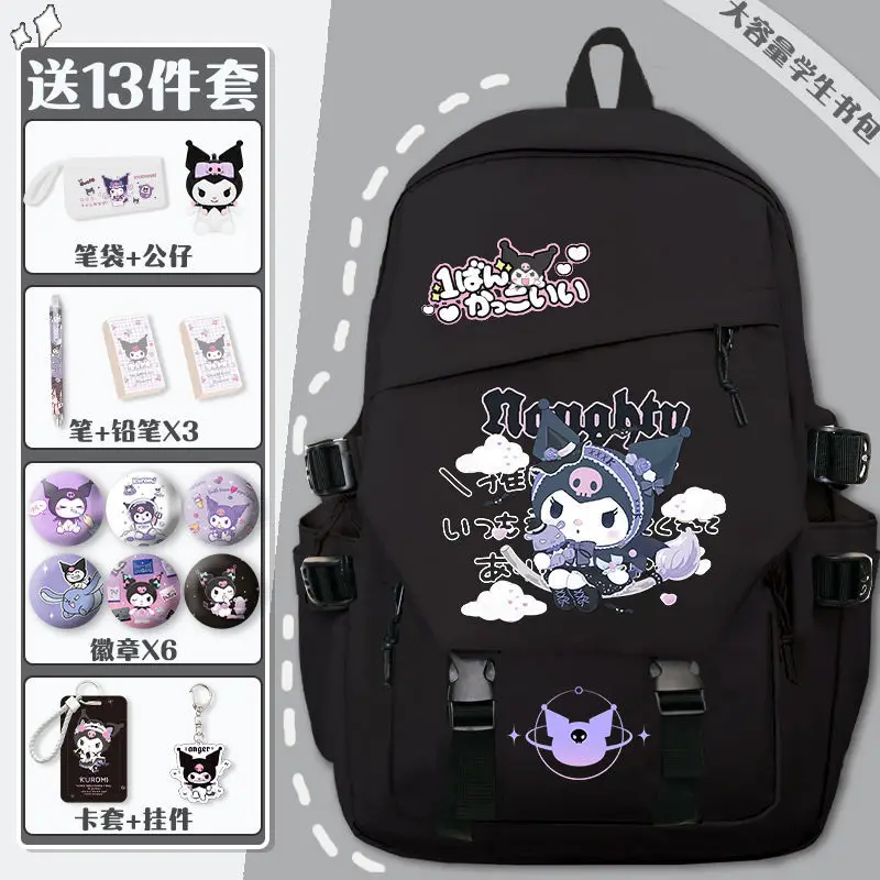 Sanrio New Clow M Student Schoolbag Large Capacity Casual and Lightweight Shoulder Pad Waterproof Stain-Resistant Backpack