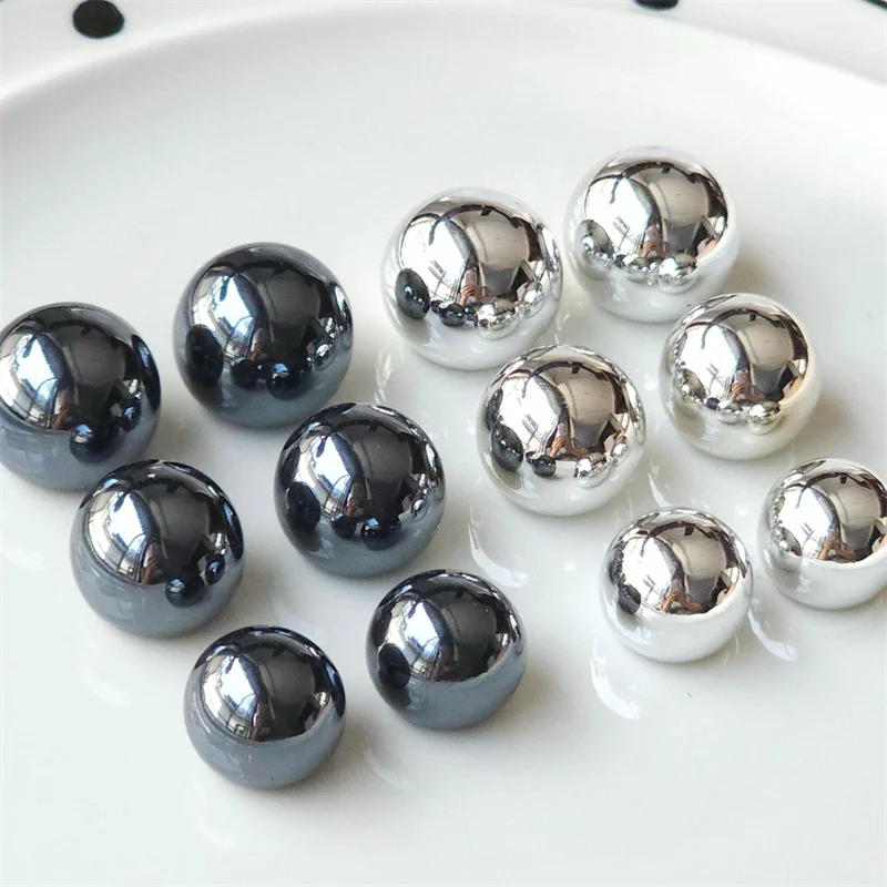 Wholesale 50pcs/lot 16mm 18mm 20mm color print geometry rounds shape balls cabochon beads diy jewelry accessory