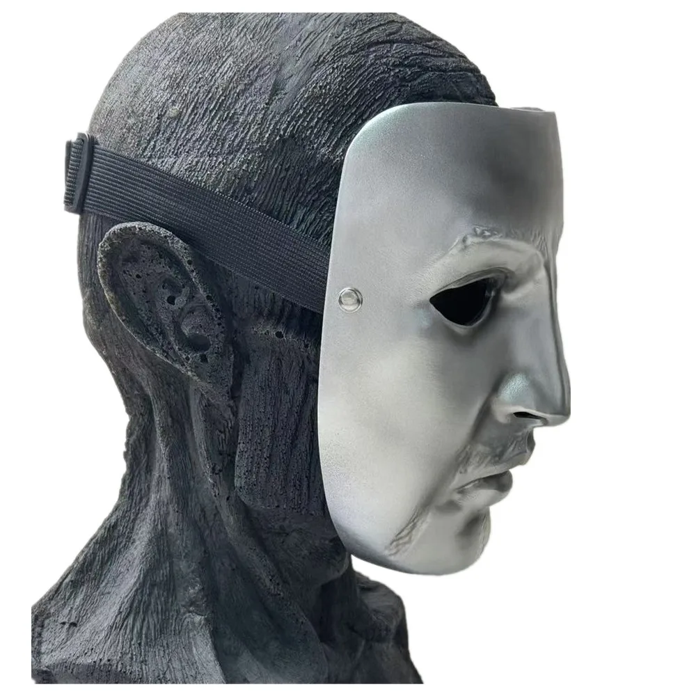 Máscara De Resina Sith Gris Oscuro De 60 Cm - R Réplica De Cosplay Para Adultos De Halloween