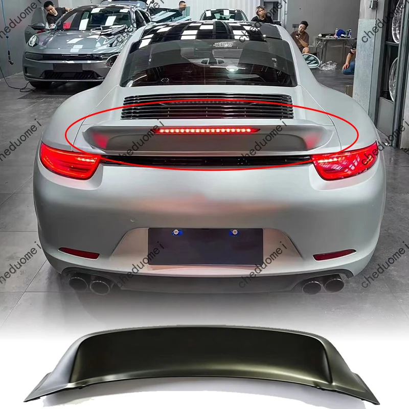 Suitable For Porsche 911 991.1 2012‑2015 Retro Style Rear Spoiler Carbon Fiber Trunk Wing Car Modification Accessories