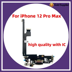 New 1:1 with IC For iphone 12 pro max 12pro max Charging Port Flex Microphone Mini USB Charger Dock Connector Repair