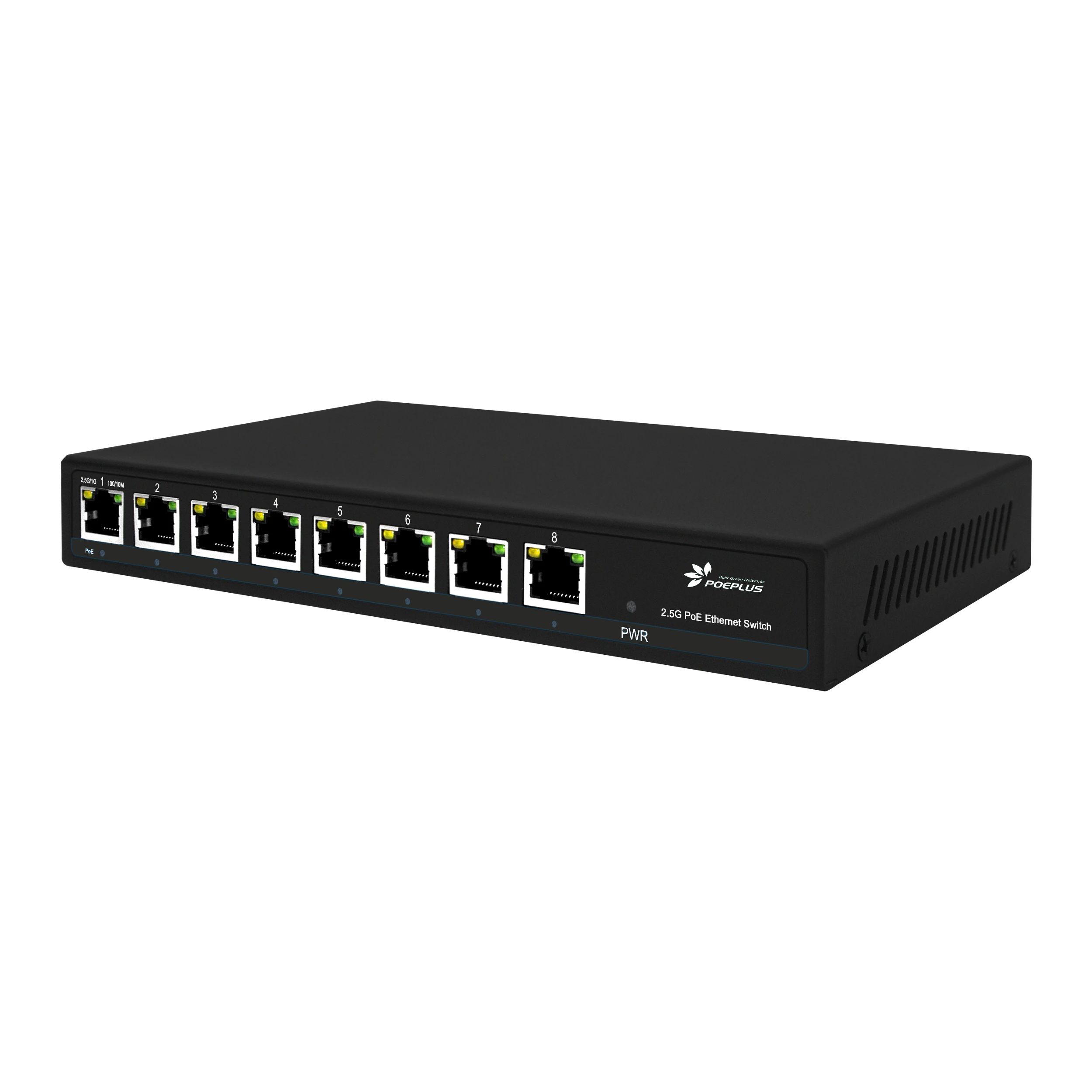 Web Managed 8 Ports 2.5Gb POE Switch 802.3BT Multi Gigabit Lan 2500Mbps WiFi6 Connection