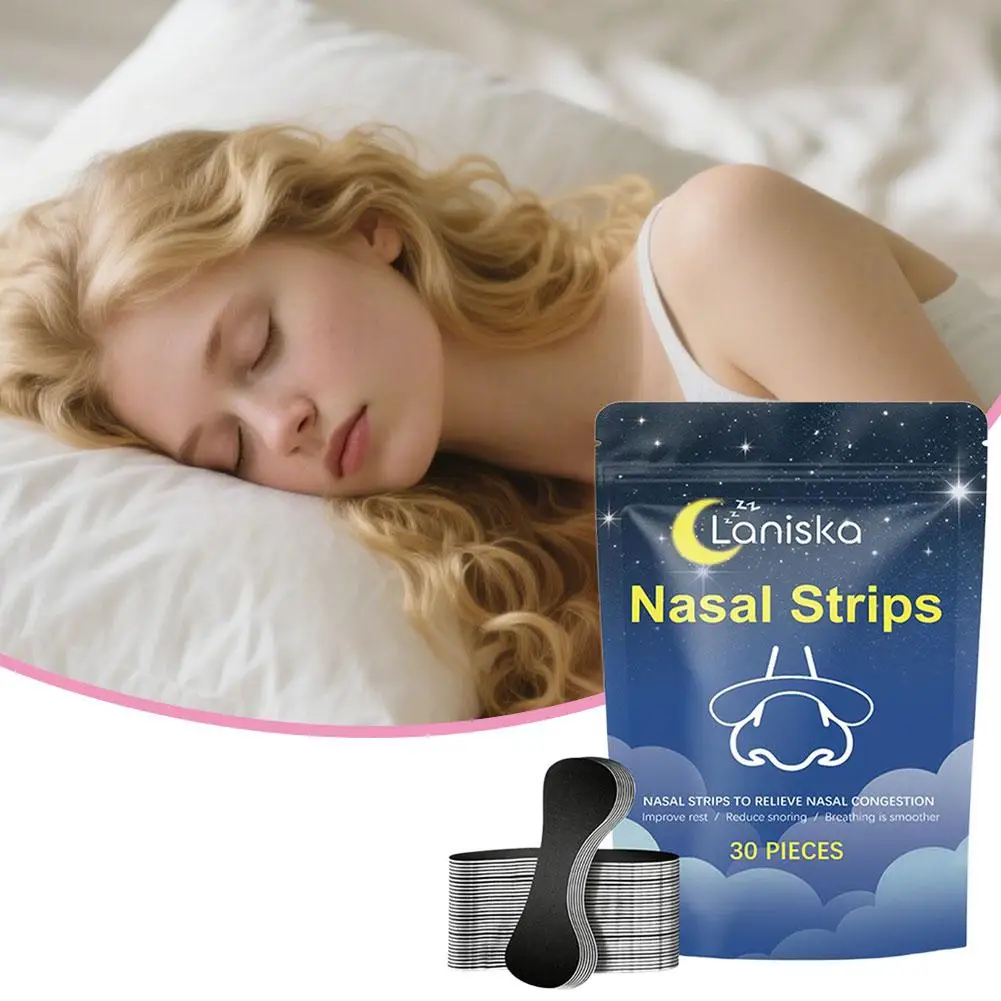 

30//90/150/300PCS Breath Nasal Strips Breathable Comfortable Non-Invasive Anti Snoring Nose Patch Better Breathing Nose Patch