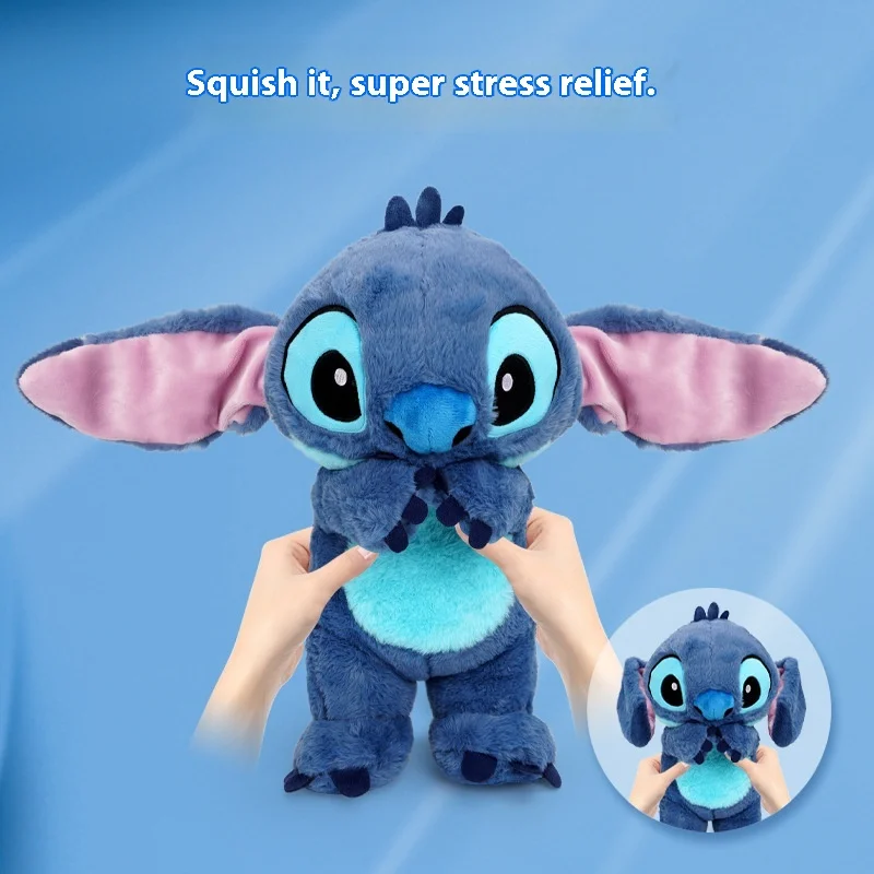 

Плюшевая игрушка Disney Stitch с подвижными ушками — мягкая игрушка Stitch в стиле аниме от Лило и Стич, интерактивная коллекционная кукла