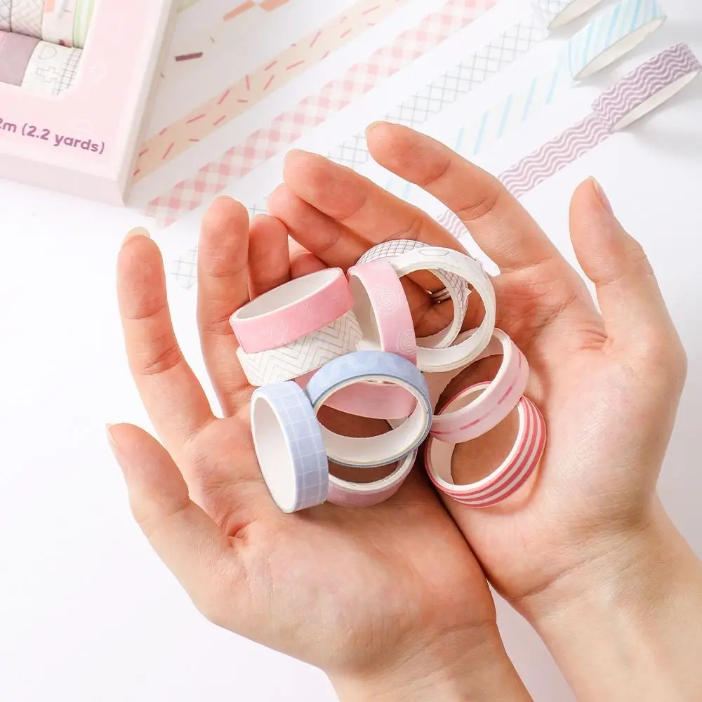 

DIY Arts Crafts Thin Masking Tape Multiple Colors Handbook Tape Tape Set Gift Wrapping Decoration Decorative Tape Scrapbooking