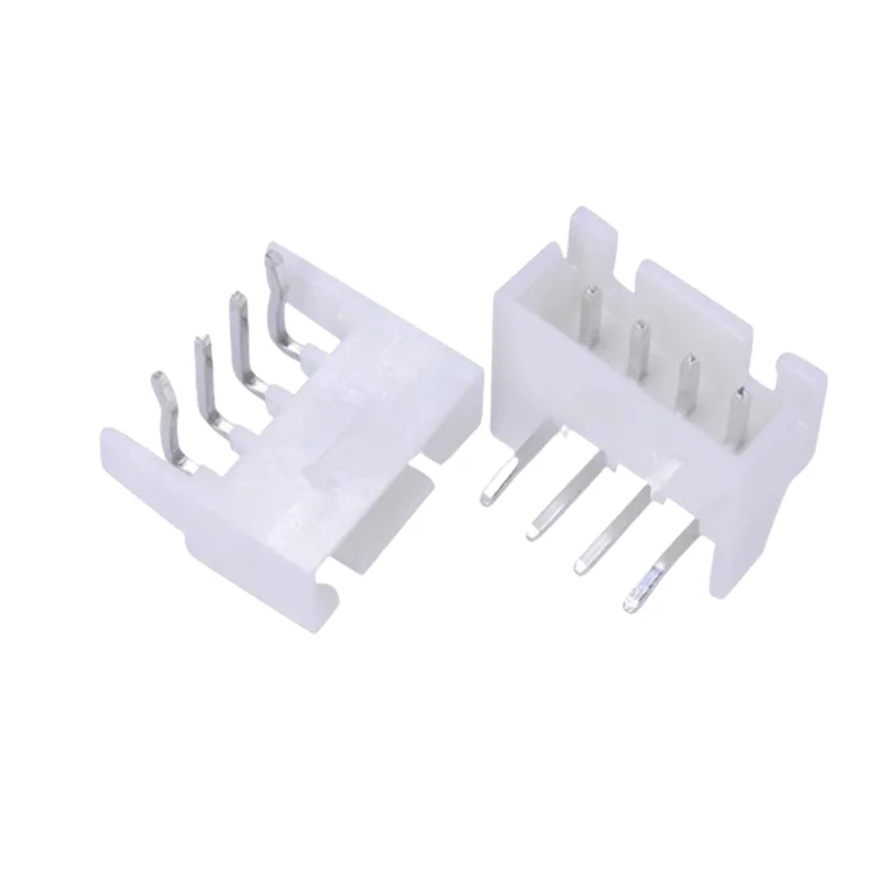 50PCS XH 2.54mm Pitch, 4AWD Right-Angle Pin Header with Locating Feature, 2P/3P/4P/5P/6P/7P/8P/10P/12P Connector