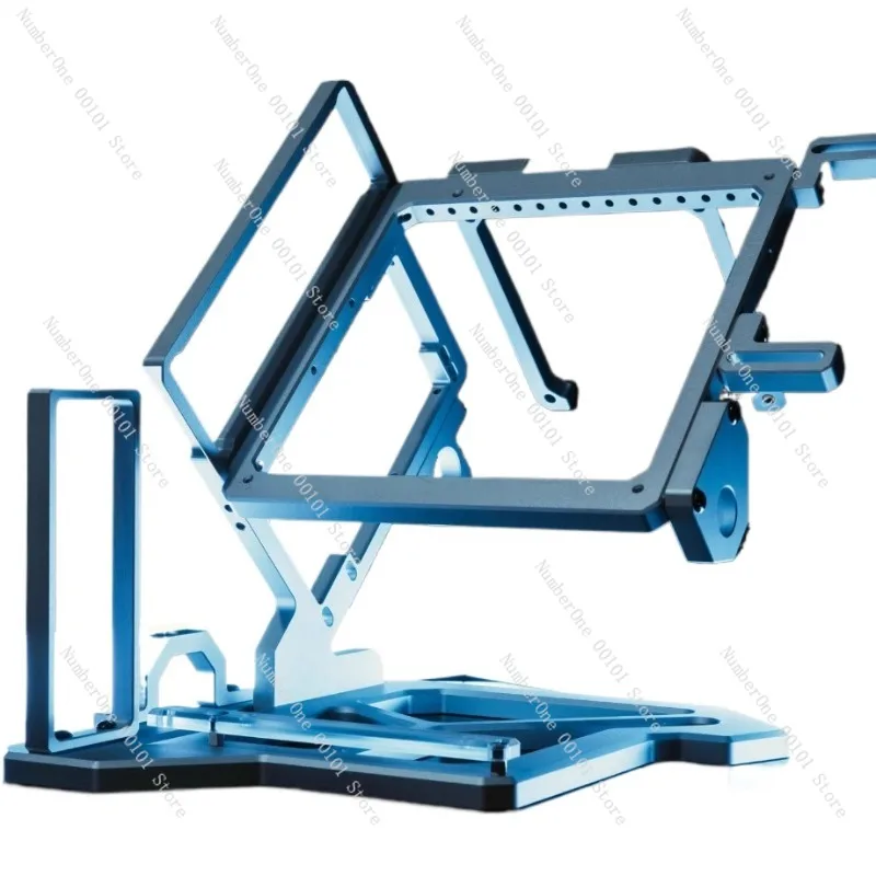 Open Case ITX Motherboard Case, Mini Open Platform Computer Case for DIY PC Builds, Small and Compact ITX Case