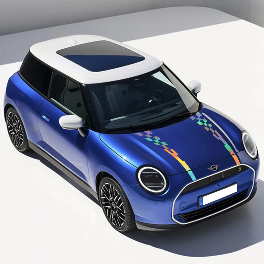 Комплект наклеек на крышку капота автомобиля для Mini Cooper S JCW F55 F56 R55 R56, водонепроницаемая виниловая пленка, автомобильные Внешние автомобильные аксессуары