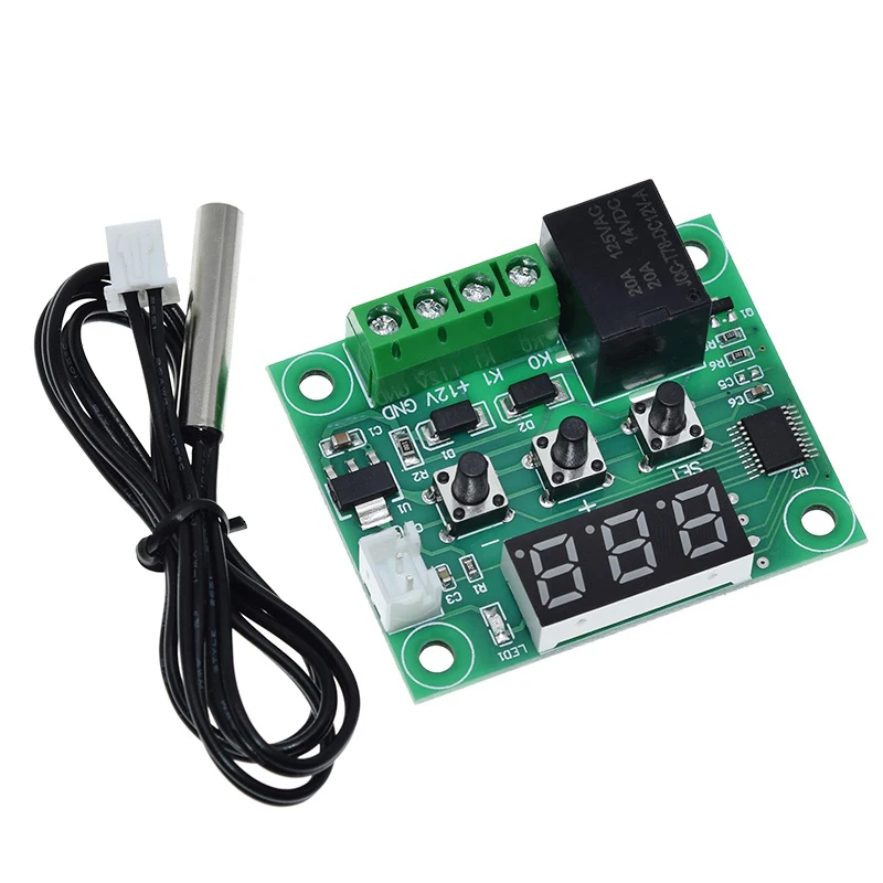 W1209 DC 12V Heat Cool Temp Thermostat Temperature Control Switch Temperature Controller Thermometer Thermo Controller