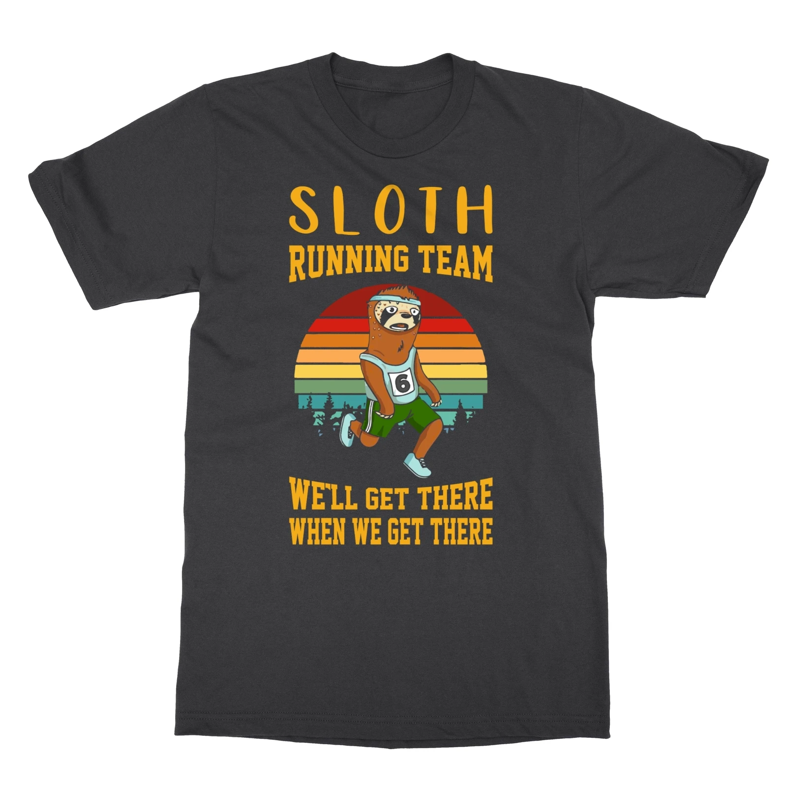 

SLOTH - Running Team We'll Get There When We Get There Vintage Men's T-Shirt
