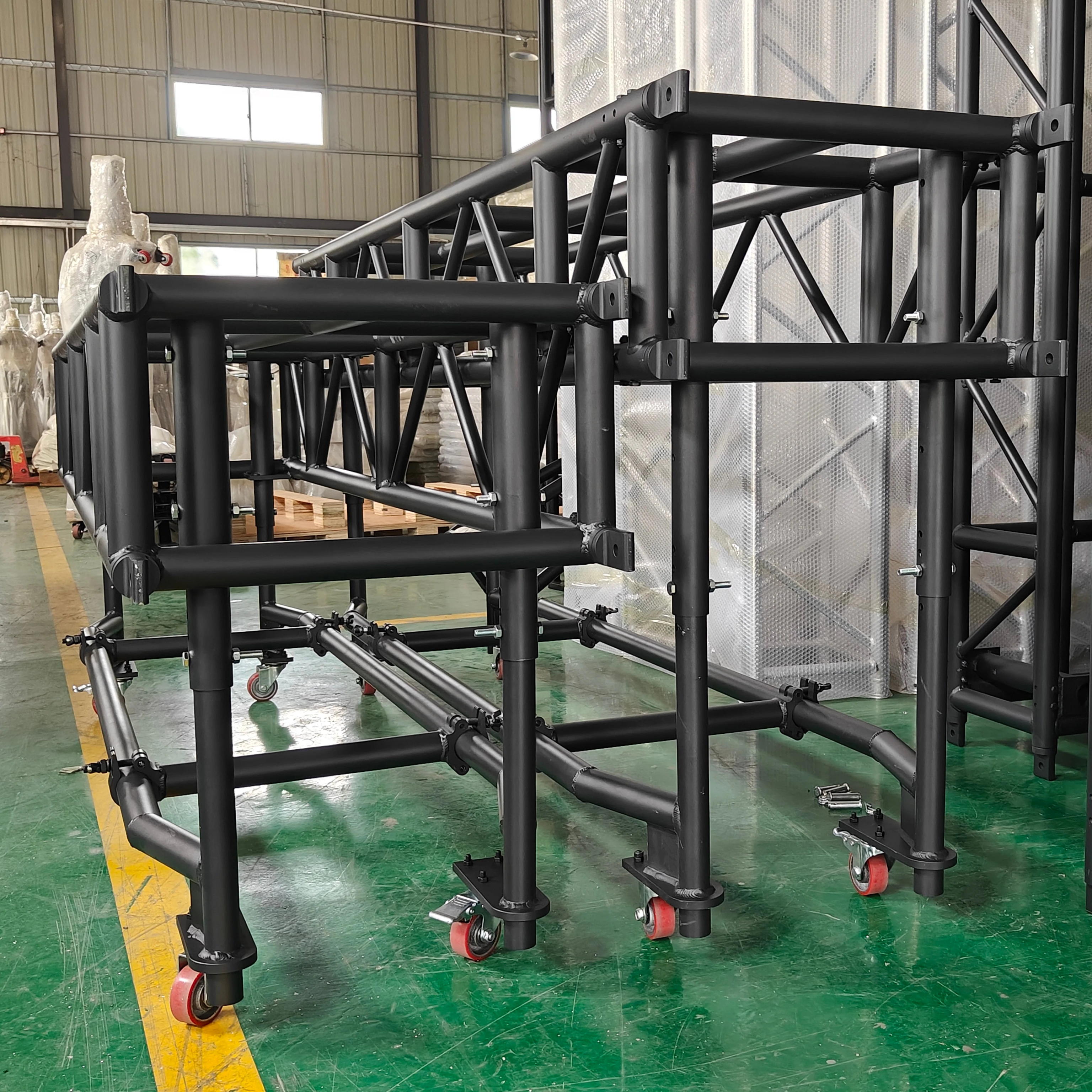 Aluminum Alloy Pre-rigged Moving Head Lights Cart Convenience Transportation for Stage Performances Concerts Displays