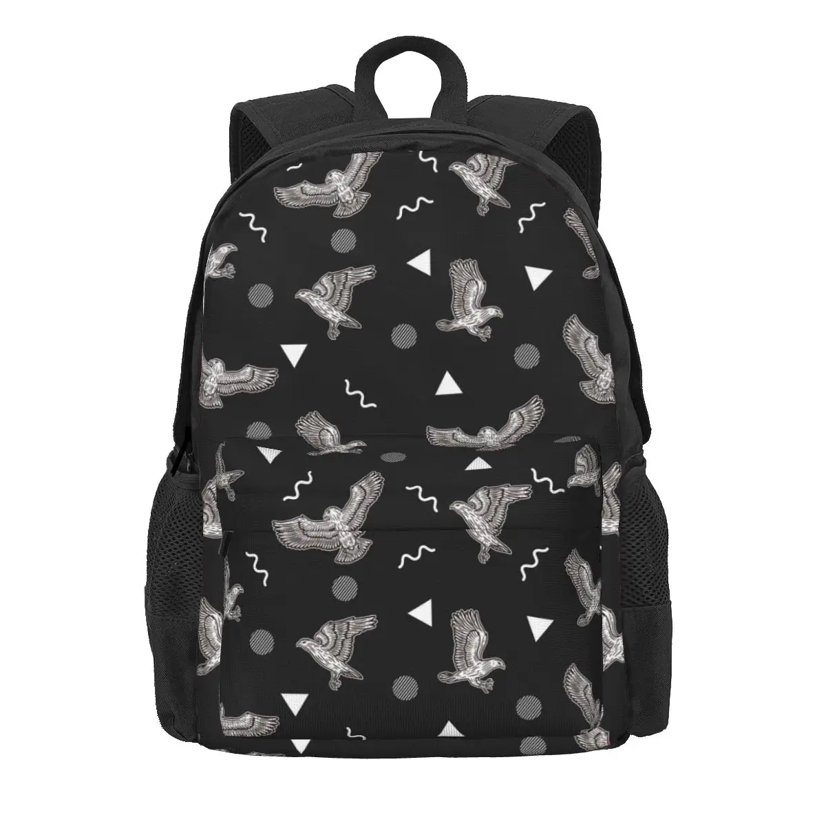 

Flying Cute White Bird Eagle Women Backpack 3D Trend Children School Bag Computer Mochila Teenage Waterproof Polyester Rucksack