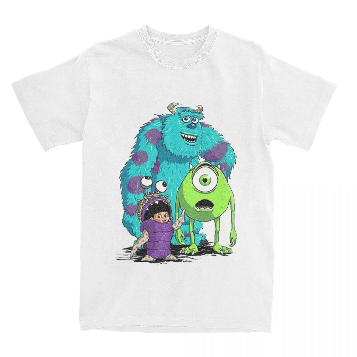 Monsters Inc University Sullivan Boo T Shirt Daily Harajuku Versatile Men Women Short Sleeve Cartoon Amusing Cotton Unisex Tops