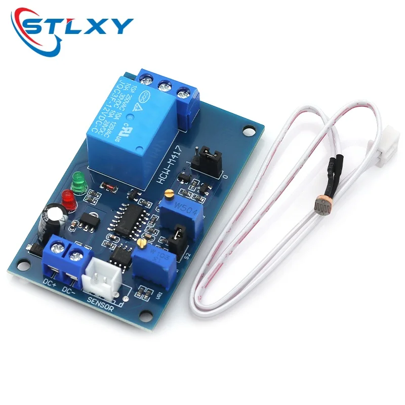 1pcs Photoresistor Sensor Relay Module 5V 12V 24V Light Controlled Adjustable Delay Switch No Light Sensing