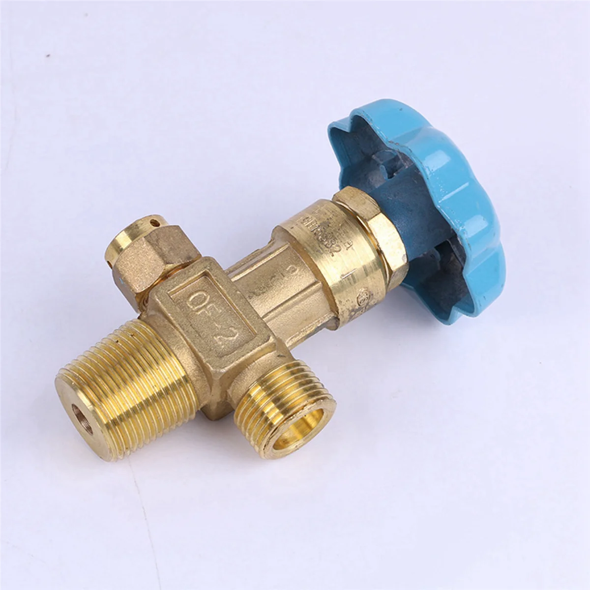 2X DN4 15MPa Oxygen Cylinder Valve Qf-2 Oxygen Valve Copper Oxygen Cylinder Nozzle Steel Cylinder Accessories