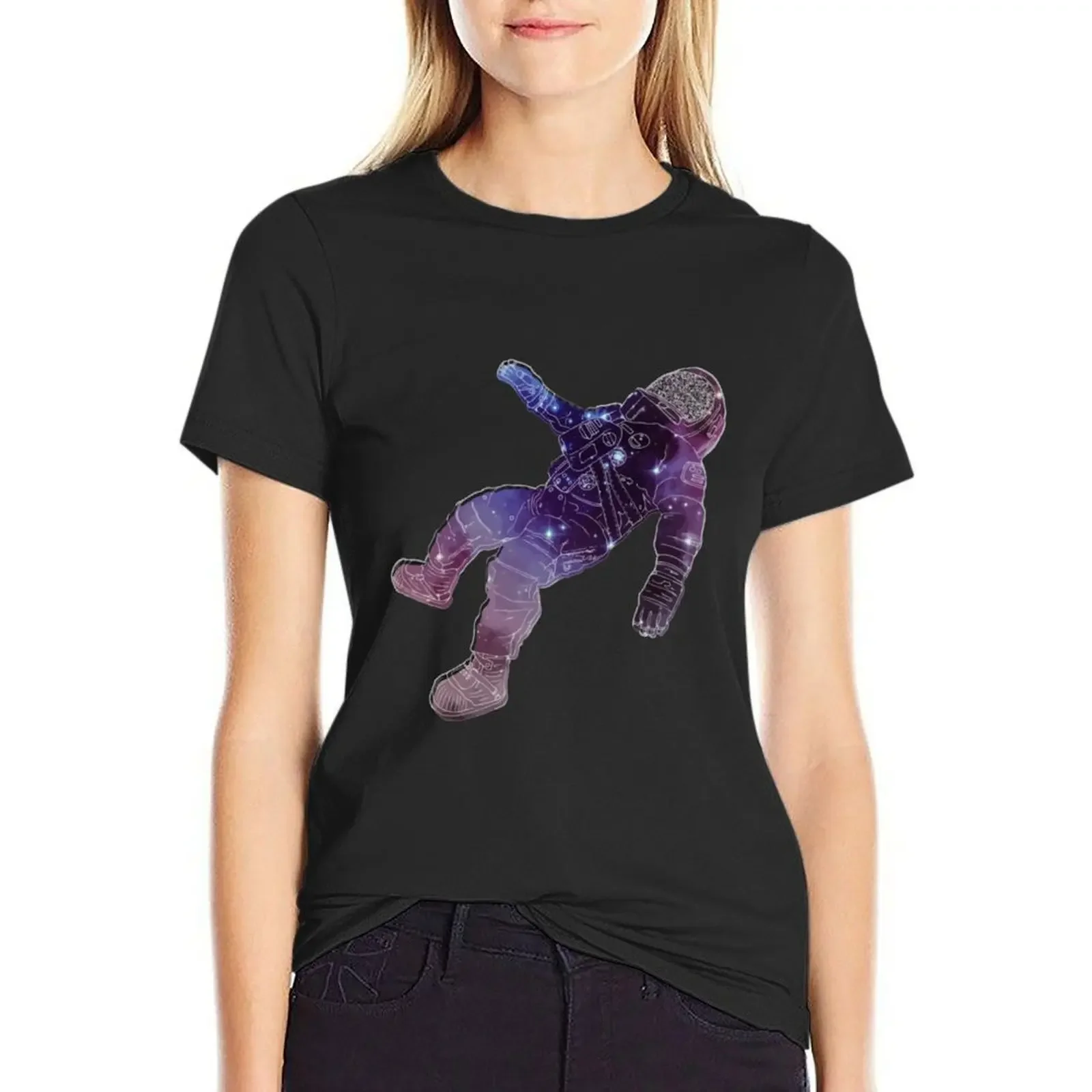 

The Blue Stones Band AstronautBlack Holes Album T-Shirt Female clothing korean fashion Women clothes