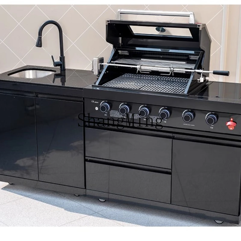 

ZYY Outdoor Kitchen Patio BBQ Grill Recessed BBQ Grill Terrace Garden BBQ Grill