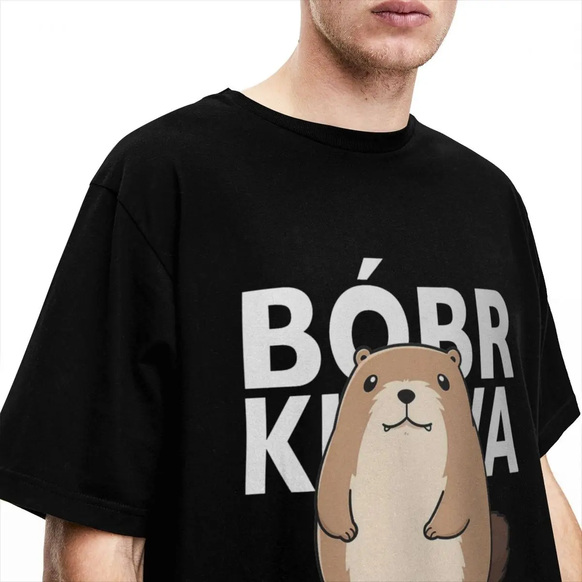 Cool Cute Poland Beaver Bober Meme T-Shirts for Men Women 100% Cotton Polish Bobr Kurwa Tee Shirt Summer Tops