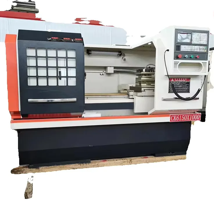 Chinese Ck6150 Ck6140 Flat Bed Cnc Lathes And Automatic Tool Change Lathe Hine For Metal Turning Center