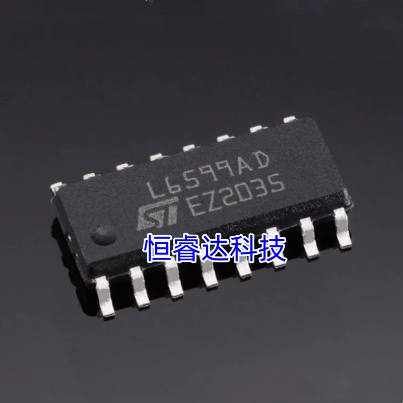 Lote de 10 chips L6599 L6599D L6599DTR L6599AD L6599ADTR sop-16, chips integrados de fuente de alimentación de cristal líquido, 100% nuevos