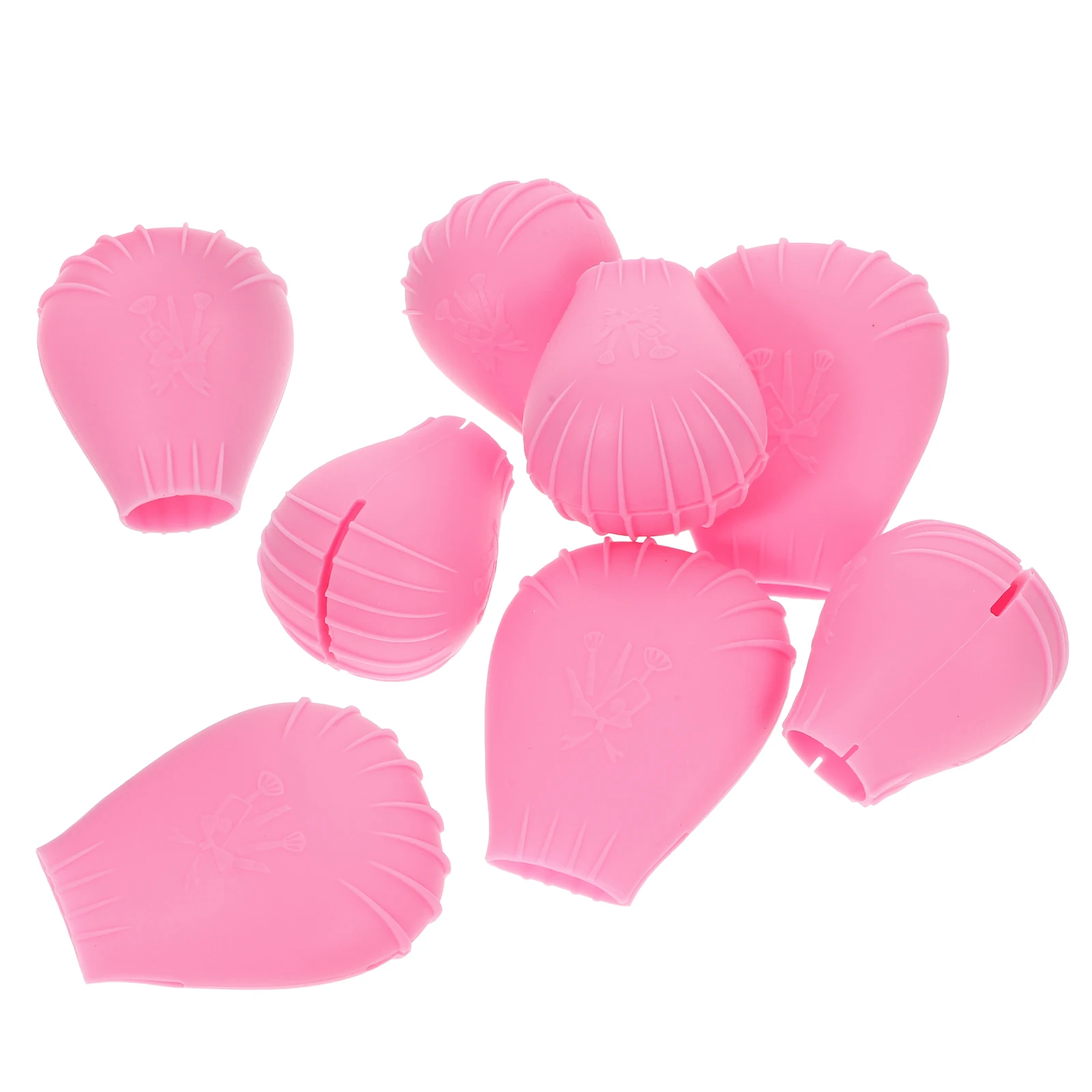 

8pcs Silicone Makeup Brush Covers Dust Protector For Foundation Concealer Eyeshadow Brushes Travel Storage Caps Reusable