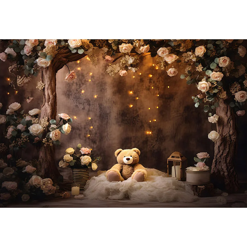 Mehofond Baby Shower Backdrop Night Sky Moon Bear Twinkle Twinkle Little Star Decor Background for Photography Photo Studio