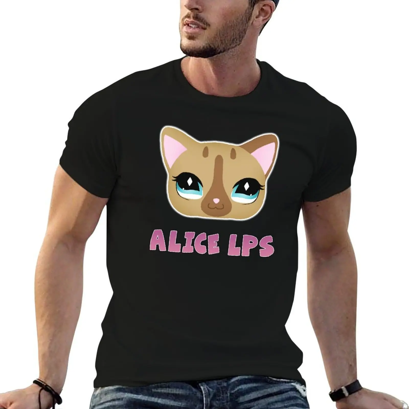 

Alice LPS Littlest Pet Shop Print T-Shirt mens graphic t shirts t shirt man plain T-Shirt