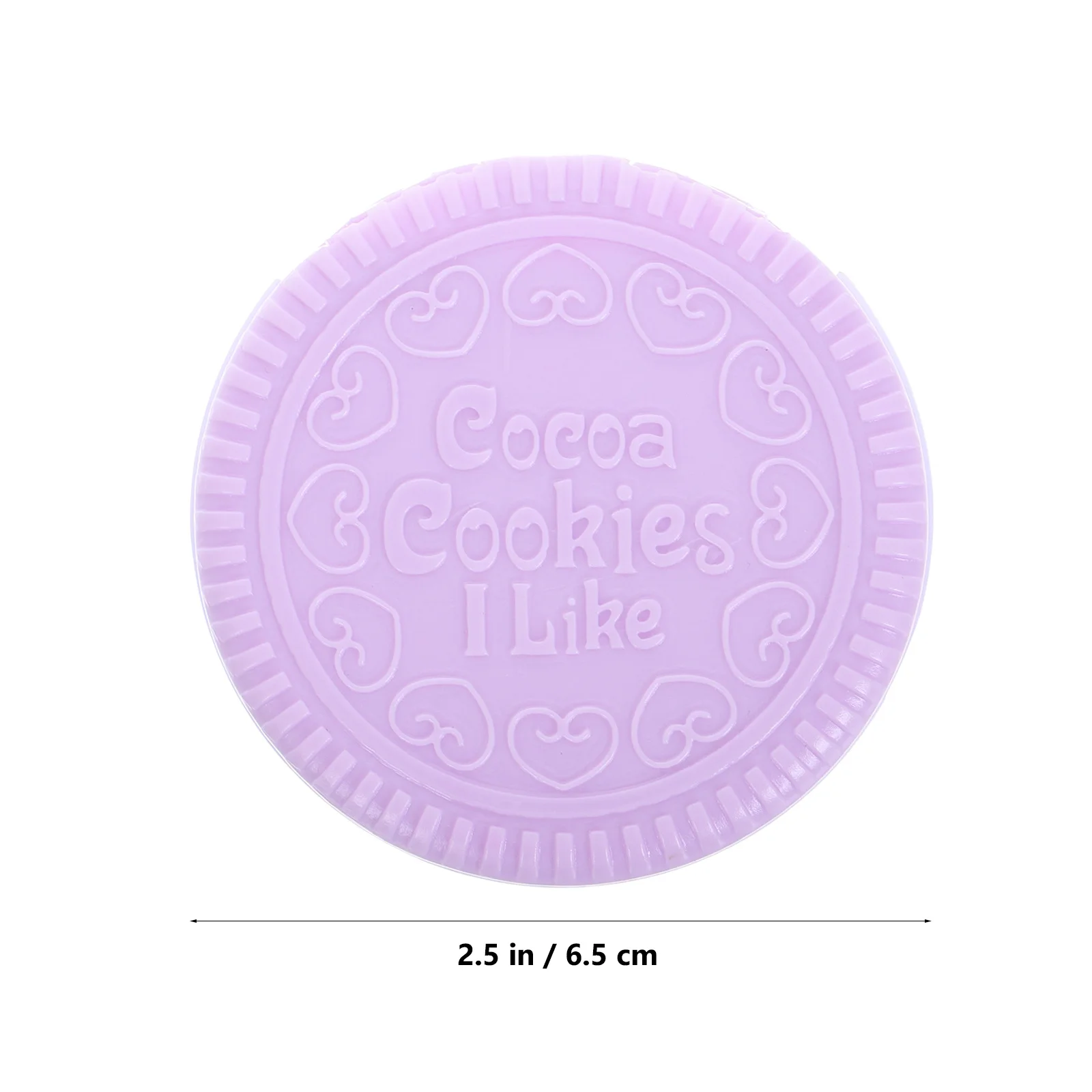 Espejo compacto para galletas de Chocolate, peine, Mini espejo de maquillaje portátil, pequeño bolso de viaje plegable, maquillaje de mano de bolsillo