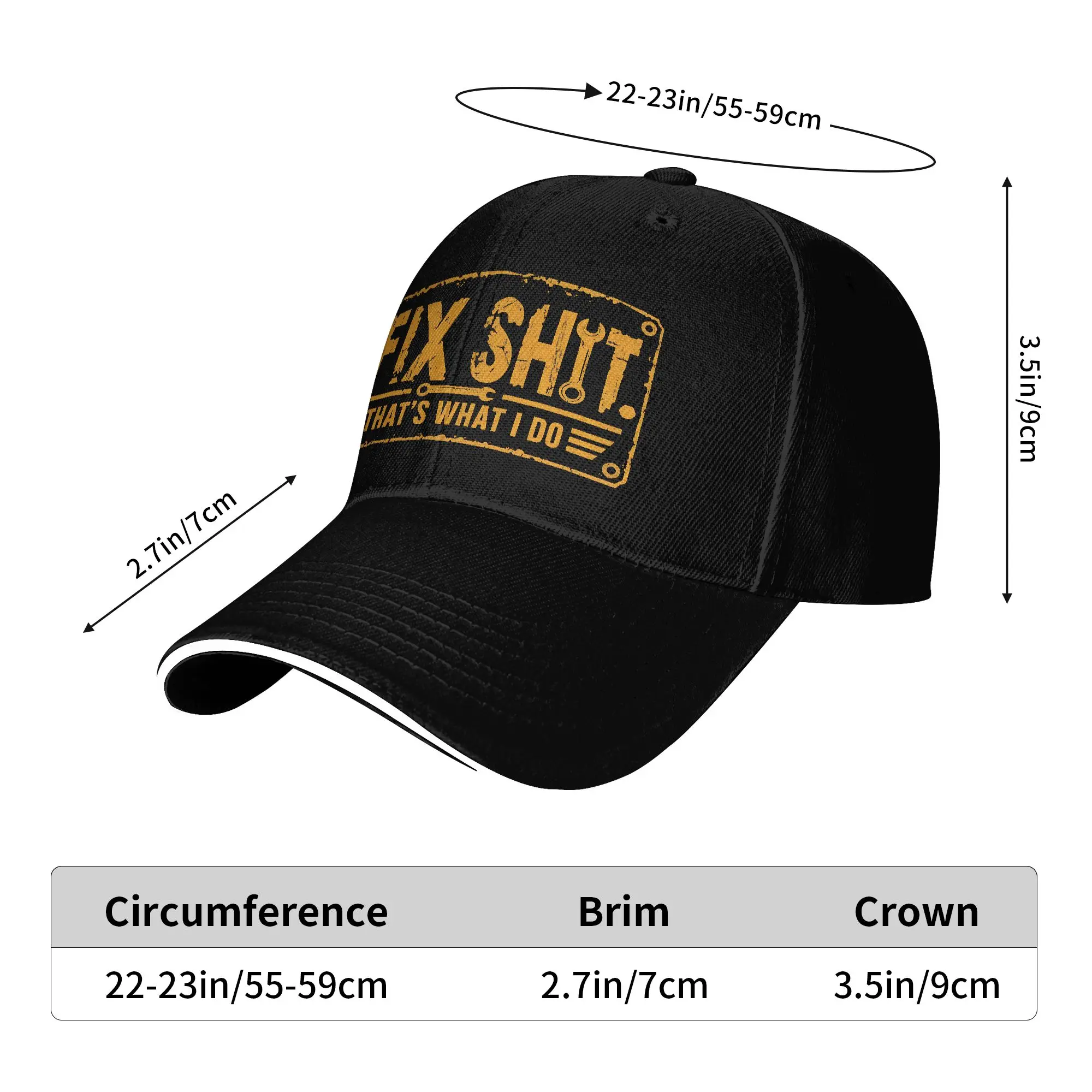 I Fix Shit That‘s What I Do  Baseball Cap  y2k Cute Trucker Hat Spring Unisex-Teens Outdoor Sport Baseball Caps