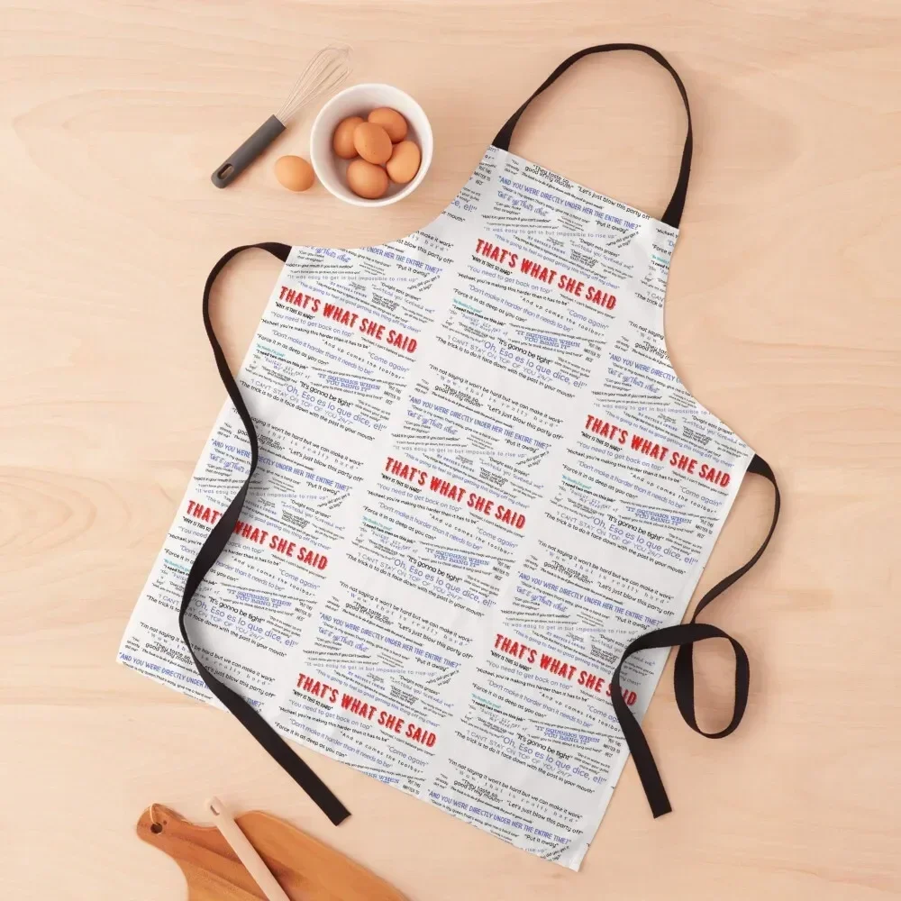 The Office - That's What She Said Apron waiter Women's Women's Dress Apron