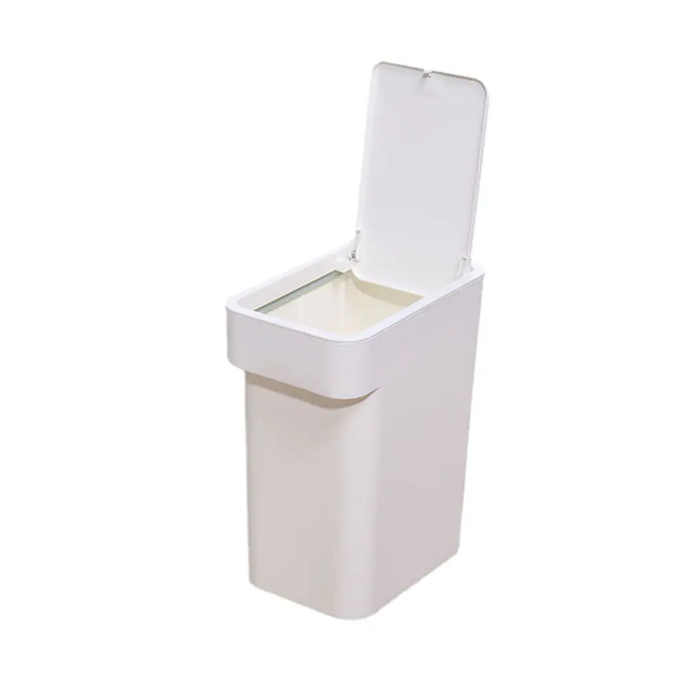 

Push-Type Garbage Container Premium PP Plastic Strong Build Odor-Blocking Lid Easy Press Operation Versatile for Kitchen